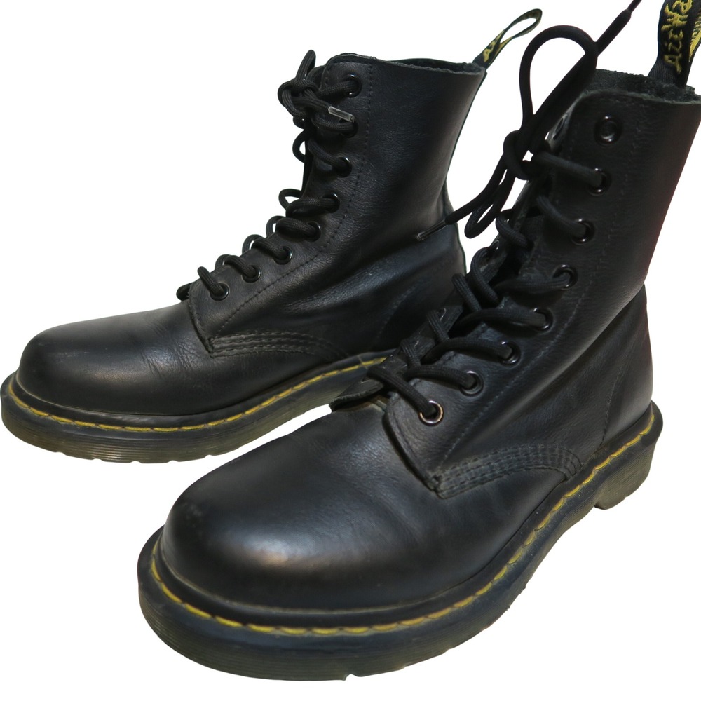Dr. Martens Leather Lace Up Boots Doc Combat Goth Grunge Punk JY004‎